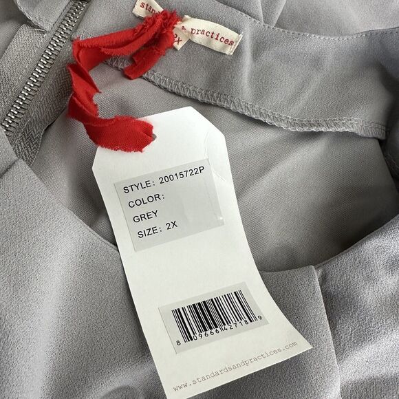 standards & practices gray bell sleeve sheath dress Womens Plus size 2X - Picture 4 of 7